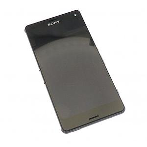 Ecran vitre tactile et LCD assemblés avec chassis Sony Xperia Z3 mini ou compact M55w D5803