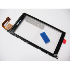 Vitre tactile et chassis pour Nokia X6, Noir